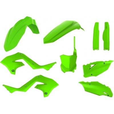 Sada plastů POLISPORT restyling lime green