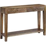 vidaXL Конзолна маса, мангово дърво масив, 118x30x80 cм (244969)