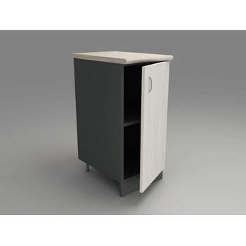 Image 1 of DST Кухненски модул MK-40 dst, 900/350/600-480, антрацид и бял дъб