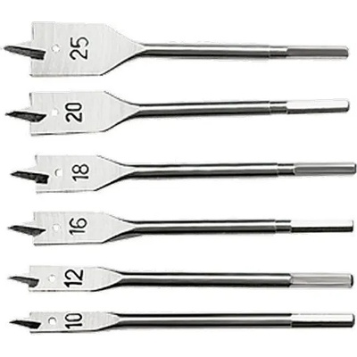 Sparta Комплект свредла за дърво 6 бр, 6-стенна опашка sparta