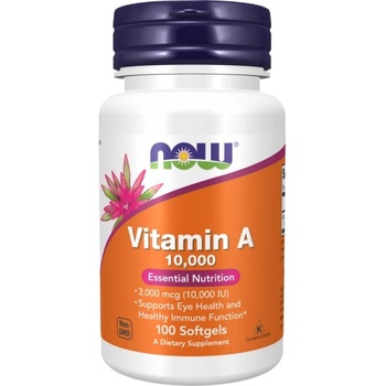 Image 1 of NOW Vitamin A 10000 IU [100 Гел капсули]