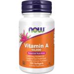 NOW Vitamin A 10000 IU [100 Гел капсули]