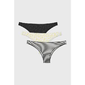 Cotonella 3PACK бразилски бикини Paola (3P3490_kal)