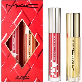 MAC Cosmetics Holiday Blowing Air Kisses Glossy Lip Duo подаръчен комплект за устни