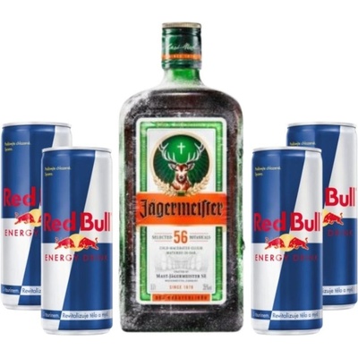 Jägermeister #SaveTheNight 35% LE 0,7 l a 8 x Red Bull 0,25 l (set)