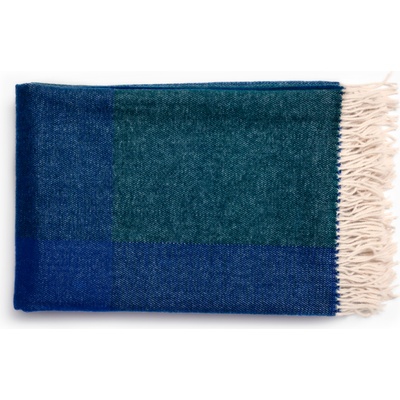 tre Карирано одеяло Blend Throw зелено-бяло (BT152GW)