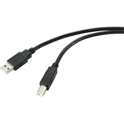 Renkforce RF-5770782 USB 2.0 USB-A zástrčka USB-B zástrčka 10m černý