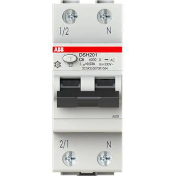 ABB Дефектнотокова защита ABB DSH201 C6 AC30 - 2 P, 30 mA (2CSR255070R1064)