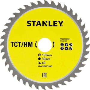 STANLEY - Нож за трион за дърво 190х30 мм, 40 зъба STA13035-XJ (STA13035-XJ)
