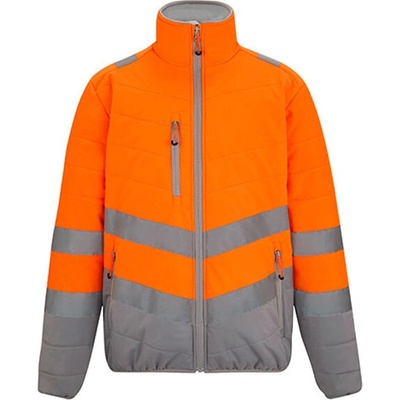 Regatta Unisex reflexná termo bunda s prepážkou TRA943 Orange