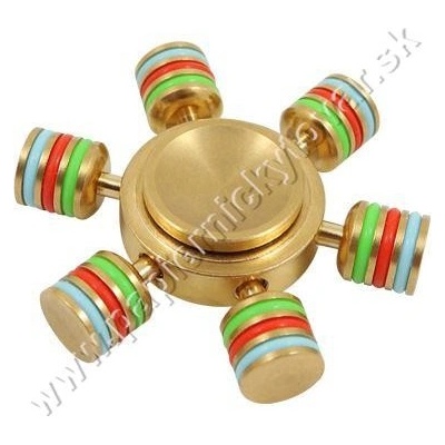 Rainbow Fidget Spinner 6cm mosazný kov