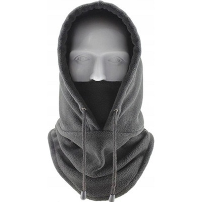 HARAHU Зимна поларена балаклава с качулка - Сива kp36874 (36874)
