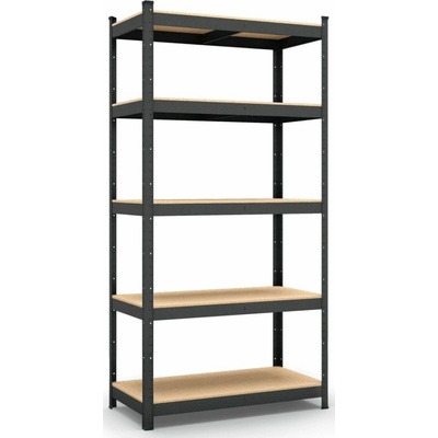 Regál Economy 180 x 90 x 40 5 políc lak čierny 590