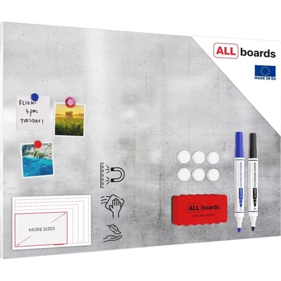 Kovový obraz cement 90 x 60 ALLboards METAL MB96_00098