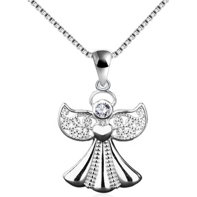 Emporial strieborný rhodiovaný náhrdelník milovaný anjel HA-GP09