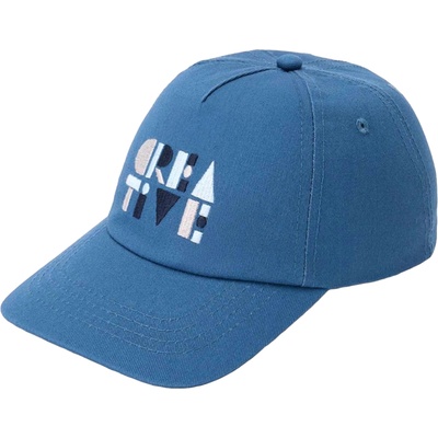 Mayoral Лятна шапка с козирка Mayoral - С бродерия, синя, 56 cm (25-10917-076-56)