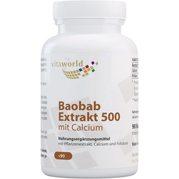 Image 1 of vitaworld Baobab extract 500 mg | with Calcium [90 капсули]