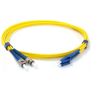 Conneu LC-ST дуплексна пач корда, сингълмод OS2, 3 мм. , жълта, Conneu (20 м) (CNFJ-LCSTOS2DYE3mm-20)