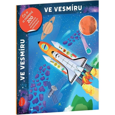 Čti a nalepuj - Ve vesmíru - kniha se samolepkami