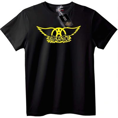 NOONEBRAND Тениска Aerosmith Лого - 2XL, Black