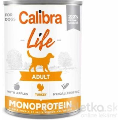 Calibra Dog Life Adult Turke With Aplles 6 x 400 g