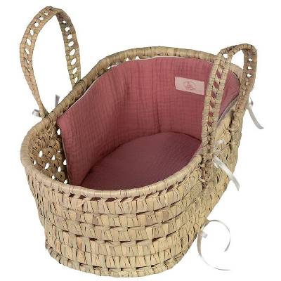 Детска играчка Asi Dolls - Плетен кош-легло за кукла, 28-34 cm (3999743)