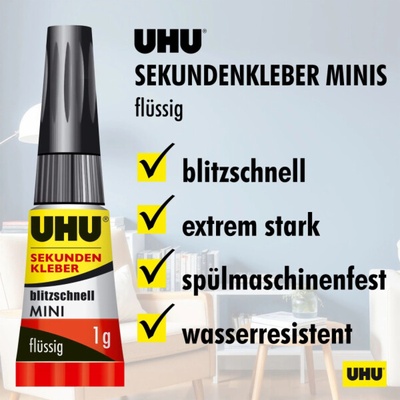 UHU Super Glue Liquid vteřinové lepidlo 3 g