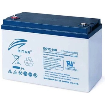Ritar Оловна гелова батерия RITAR (DG12-100), 12V, 100Ah, F12/M8, За соларни системи (RITAR-DG12-100)