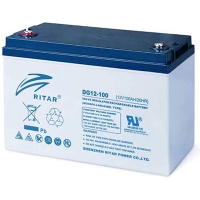 Ritar Оловна гелова батерия RITAR (DG12-100), 12V, 100Ah, F12/M8, За соларни системи (RITAR-DG12-100)