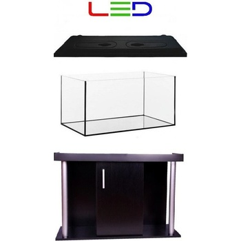 Diversa Comfort LED akvarijní set černý 240 l