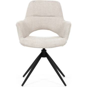 Autronic DCH-D1320 CRM2 krémová látka černý kov