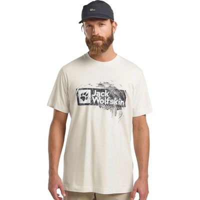 Jack Wolfskin Brand Wood Cotton White