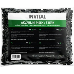 INVITAL Аквариумен чакъл черен 4-8 мм 3 кг (z07925)