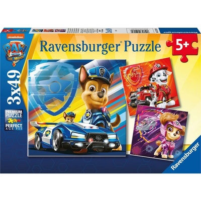 RAVENSBURGER 052189 Tlapková patrola: Parťáci 3x49 dílků