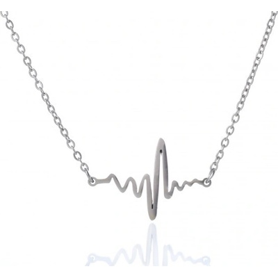 Prosperk náramek z oceli srdeční tep S0642