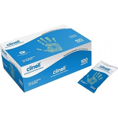 Clinell Antibacterial Hand Wipes 100 ks