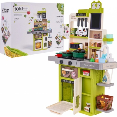 Majlo Toys Detská kuchynka so zvukmi svetlom a parou 63 súčastí