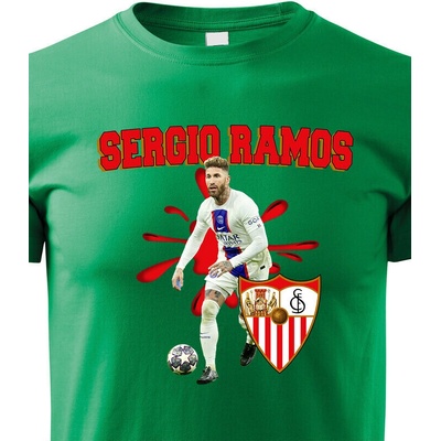 Dětské tričko Sergio Ramos Zelená Canvas tričko Bezvatriko.cz 2380
