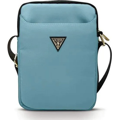 GUESS Triangle Logo Tablet Bag 10 - дизайнерска чанта с презрамка за таблети до 10 инча (син)