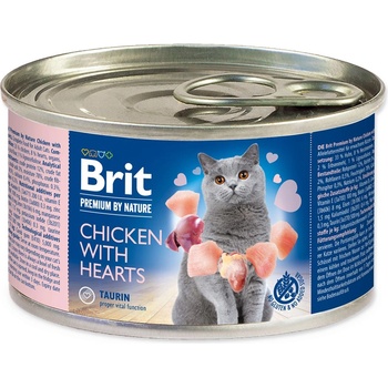 Brit Premium Котешка Храна Пиле с Сърца 200 г