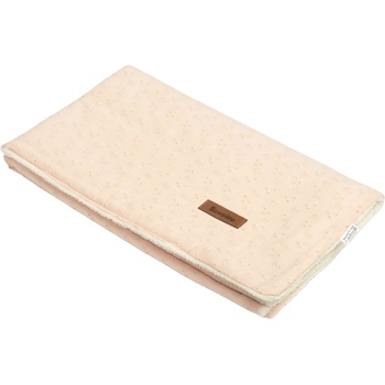 Sensillo Бродирано одеяло с дантела и плюш Sensillo - Розово, 80 x 100 cm (SILLO-42910)