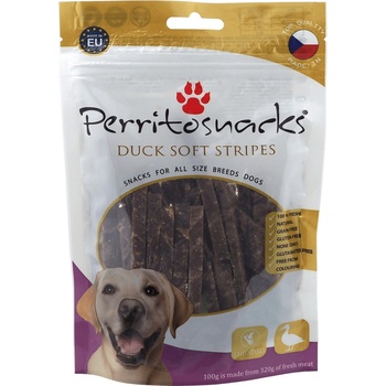 Perrito Soft Duck Jerky Stripes 100 g