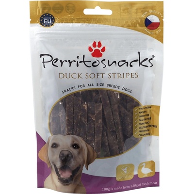 Perrito Soft Duck Jerky Stripes 100 g