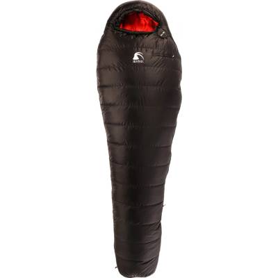 Alvivo Пухен спален чувал Alvivo Ibex 900 Down sleeping bag - Black / Red - размер 225 cm (513-0953-0111)