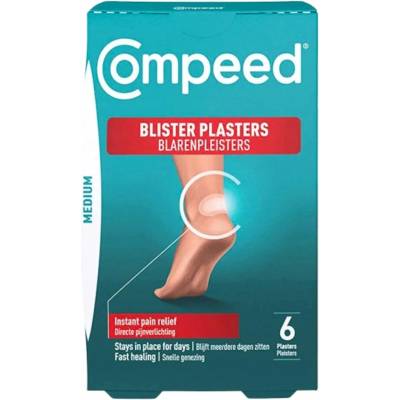 Compeed Náplasti na pľuzgiere na päty, stredné, 5 ks