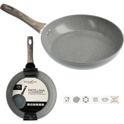 marka niezdefiniowana HLINÍKOVÁ PÁNEV 28 CM 2,5 MM S MARMURÁNÍM POVRCHM *7619
