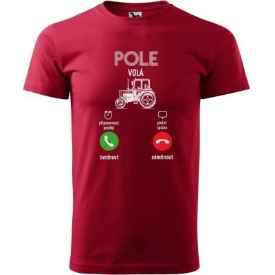 Dobrý Triko pánské tričko Pole volá Marlboro červená