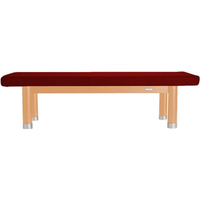 Clap Tzu Luxusní thajské masážní lehátko AMBRA Thai Barva čalounění: PU vínová (wine red) Doplňky: bez doplňků Barva konstrukce: olejovaný buk 202 x 115 cm 60 kg 13 barev