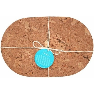 CASAFINA prostírání oválné set 4ks 44x28x0,3cm CORK COLLECTION strip