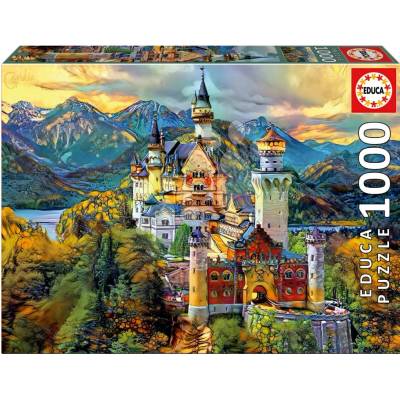 Educa Neuschwanstein Castle a Fix lepidlo 1000 dílků